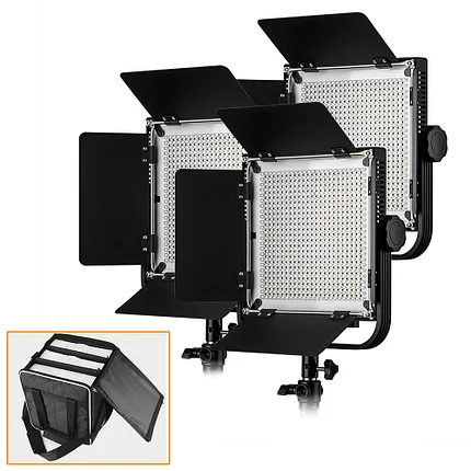 Светодиодная (LED) панель для фото / видео Pergear LED 576 (3 осветителя), фото 2