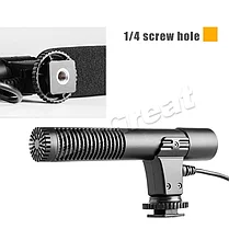 Накамерный микрофон MIC-01 мини для Canon/ Nikon от ISHOOT, фото 3