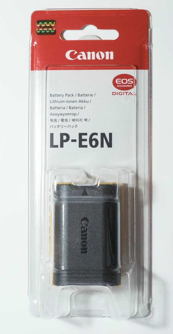 Аккумулятор LP-E6N ОРИГИНАЛ на Canon EOS 5D/Mark II/5D/Mark III/60D/60Da/7D