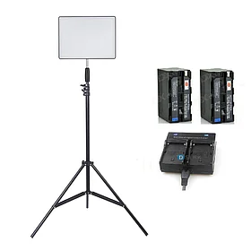 Светодиодная (LED) панель для фото / видео YN600 Air LED-192 + 2 батареи NP-F970 + зарядный хаб на 2 батареи + стойка