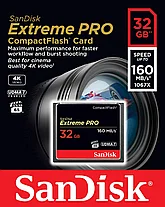 SanDisk Extreme PRO 32GB /ОРИГИНАЛ!/ CompactFlash карта памяти UDMA 7 скорость до 160MB, фото 2