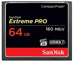 SanDisk Extreme PRO 64GB /ОРИГИНАЛ!/ CompactFlash карта памяти UDMA 7 скорость до 160MB, фото 2
