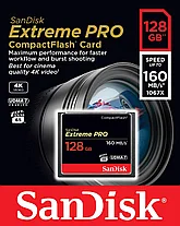 SanDisk Extreme PRO 128 GB /ОРИГИНАЛ!/ CompactFlash карта памяти UDMA 7 скорость до 160MB, фото 2