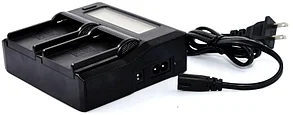 Зарядное устройство 2 аккумуляторов с LED дисплеем SONY NP-F970/NP-F770/NP-F550/NP-F570 и т.д., фото 2