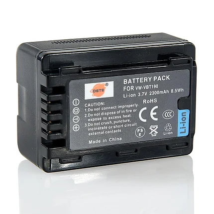 Аккумуляторы VW-VBT190 от DSTE на камеры Panasonic HC-V720GK HC-V520GK HC-V210GK, фото 2