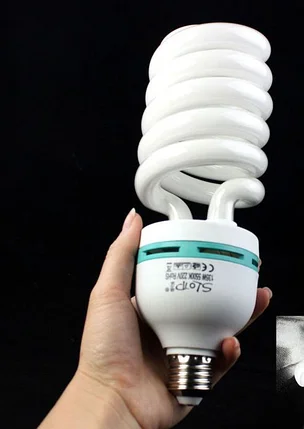 Люминесцентная лампа студийная 150W 5500K для съёмки, фото 2
